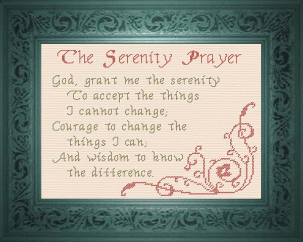The Serenity Prayer  border=